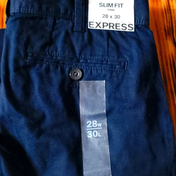slim fit dress slacks Shop Raphael Slim Fit Navy Blue Dress Pants main image 1